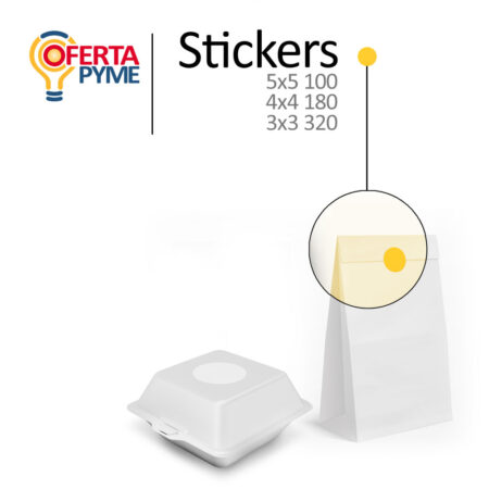 Oferta PYME Productos Creativos Publicitarios - Stickers Personalizados