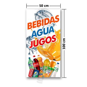 Pendón Agua Bebidas Jugos