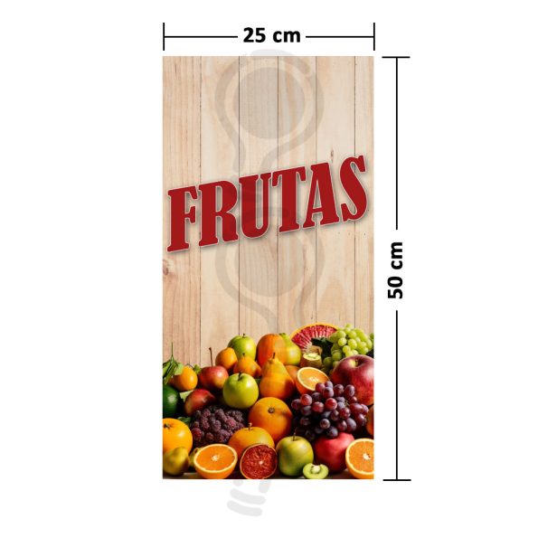 Pendón Publicitario Frutas Oferta PYME 50x25