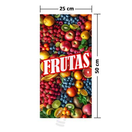 Mini Pendón Frutas 50x25Cm