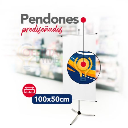 Pendones Prediseñados 100x50cm