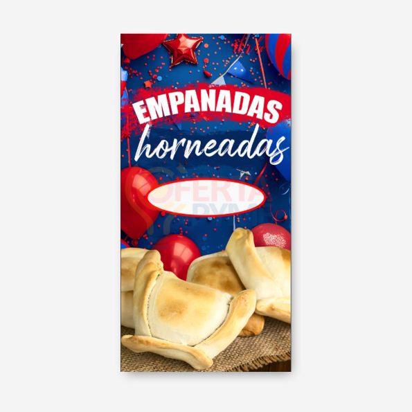 Pendón Empanadas de horno Fiestas Patrias