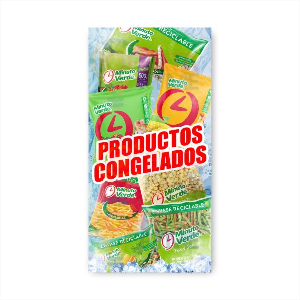 Pendón Publicitario Colgante Productos Congelados