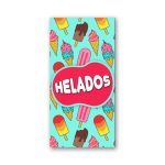 Pendón Publicitario colgante Helados de Paleta M2