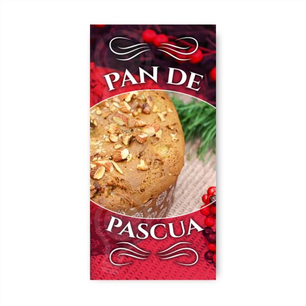 Pendón Publicitario colgante Pan de Pascua M3