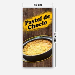 Pendón Publicitario Colgante Pastel de Choclo M1