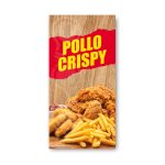 Pendón Publicitario Colgante Pollo Crispy M3