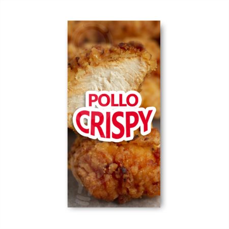 Pendón Publicitario Colgante Pollo Crispy M2