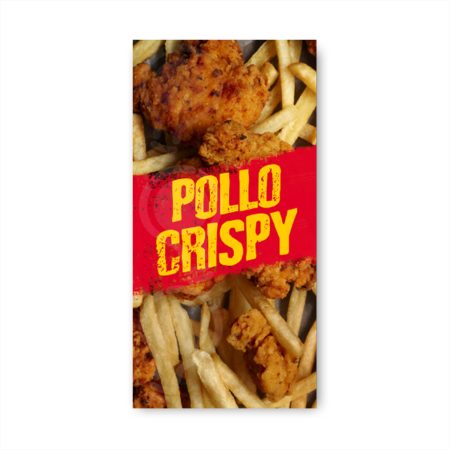 Pendón Publicitario Colgante Pollo Crispy M1