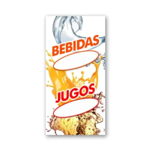 Pendón Bebidas Jugos