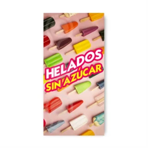 Pendón Publicitario Colgante Helados Paleta