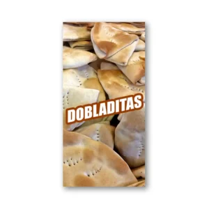 Pendon Publicitario colgante pan dobladitas