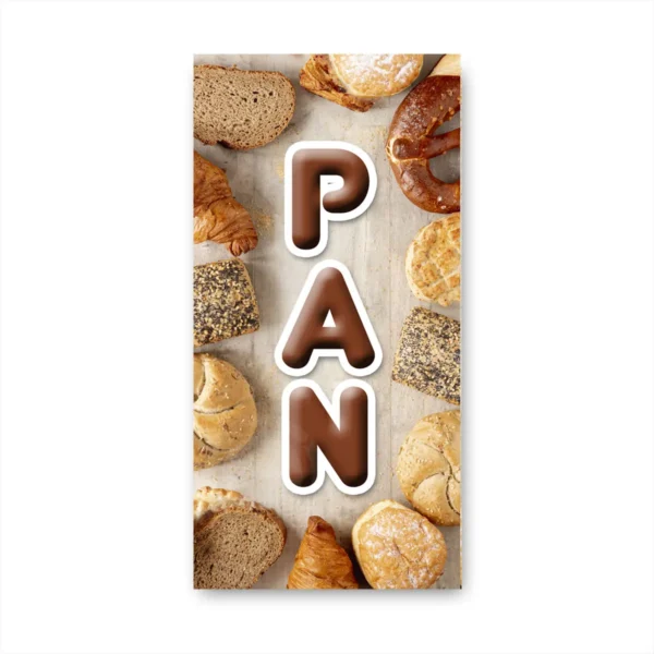 Pendon Publicitario colgante Pan Variedades