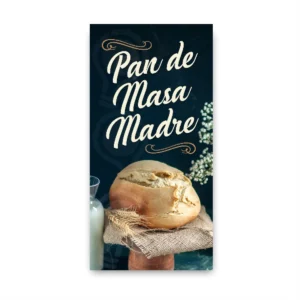 Pendon Publicitario colgante pan masa madre