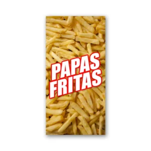 Pendón Publicitario Colgante Papas Fritas