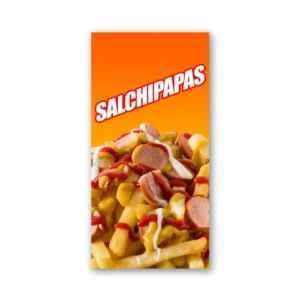 Pendón Publicitario Colgante Salchipapas