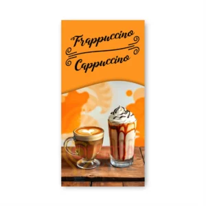 Pendon Publicitario Colgante Café, Frapuccino, Capuccino