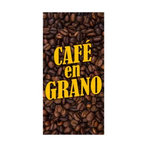 Pendon Publicitario Colgante Cafe en Granos