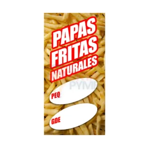 pendón Papas Fritas Fábrica de Pendones