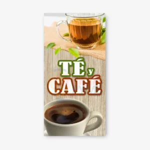Pendon Publicitario Colgante Te y Cafe