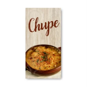 Pendón publicitario colgante Chupe