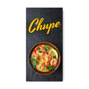 Pendón publicitario colgante Chupe