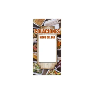 Pendón publicitario colgante Colaciones