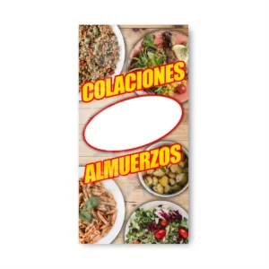 Pendón publicitario colgante Colaciones