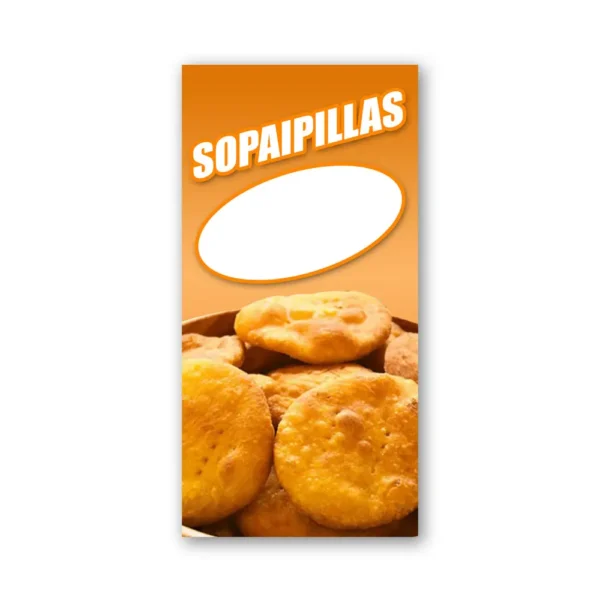 Pendon Publicitario colgante sopaipillas