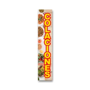 Pendón publicitario colgante Colaciones
