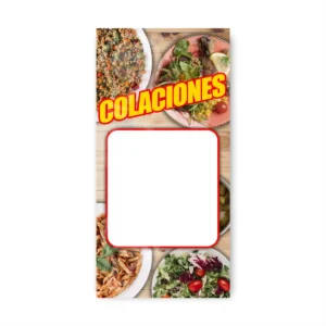 Pendón publicitario colgante Colaciones