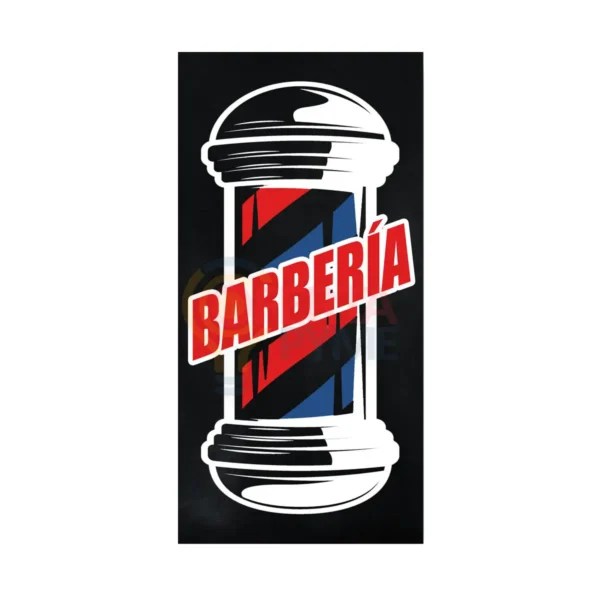 Pendon Publicitario colgante barberia