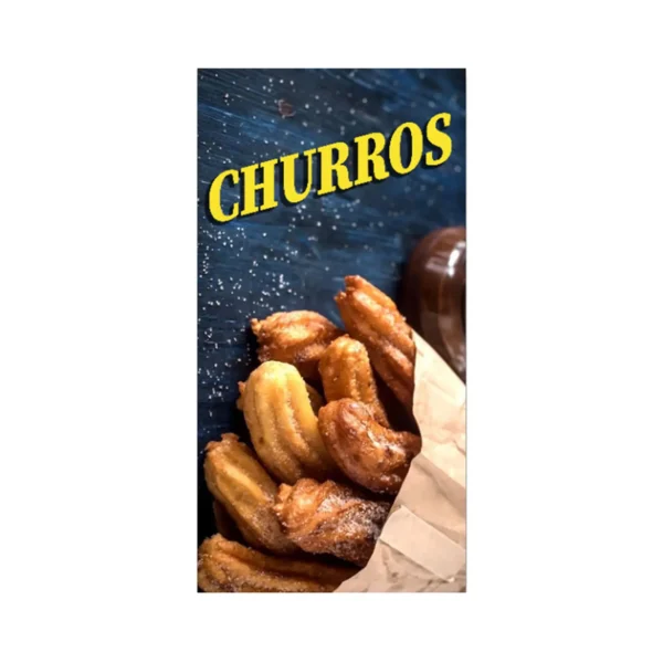 Pendon Publicitario colgante churros