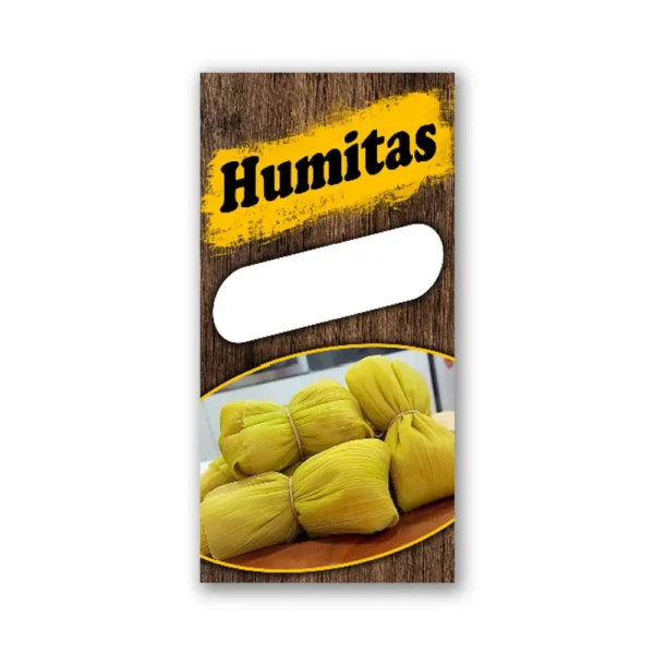 Pendon Publicitario colgante Humitas