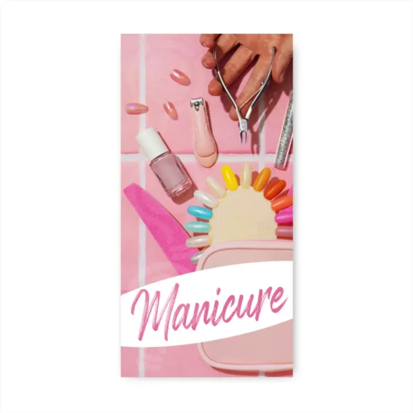 Pendon Publicitario colgante manicure