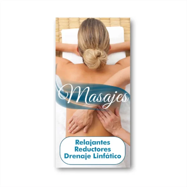 Pendon Publicitario colgante masajes