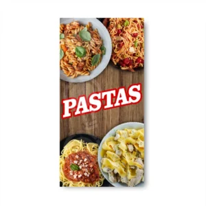 Pendon Publicitario colgante pastas