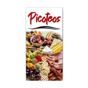 Pendon Publicitario colgante picoteos