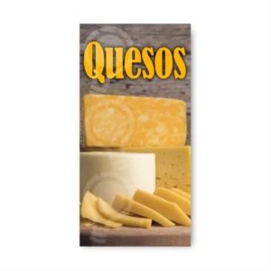 Pendon Publicitario colgante queso