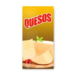 Pendon Publicitario colgante queso