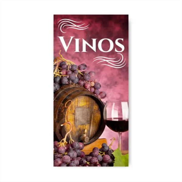 Pendon Publicitario colgante vinos