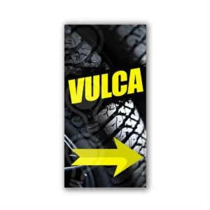 Pendon Publicitario colgante vulca flecha